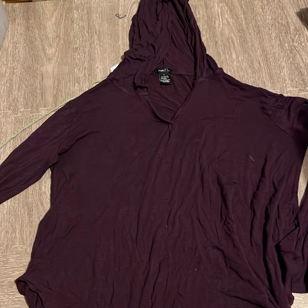 Long sleeve purple shirt